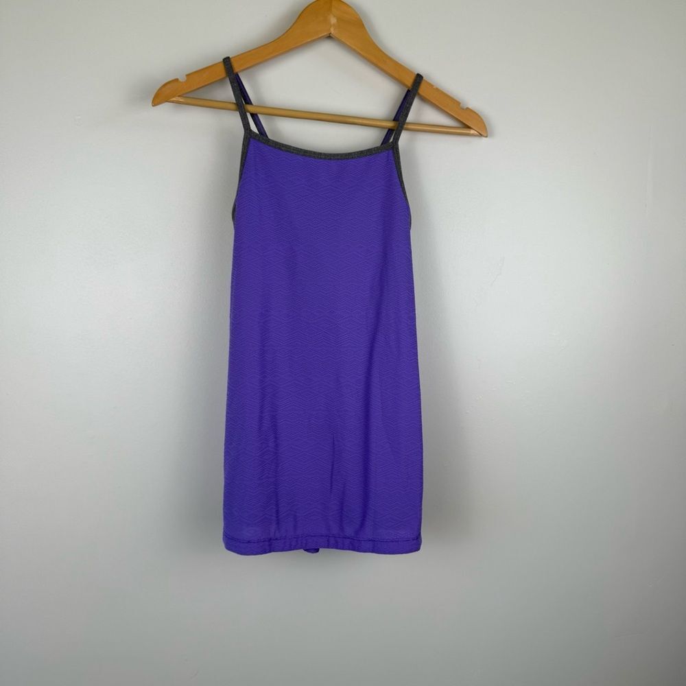 Ivivva by Lululemon Girls Tank Top Size 14 Purple Grey